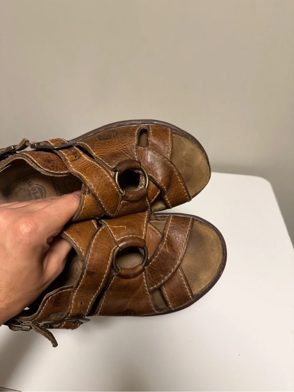 Dr. Martens Brown Leather O-Ring Fisherman Chunky Sandals Men’s US 8 EU 41 UK 7